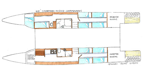 Cove Island 57' plonge